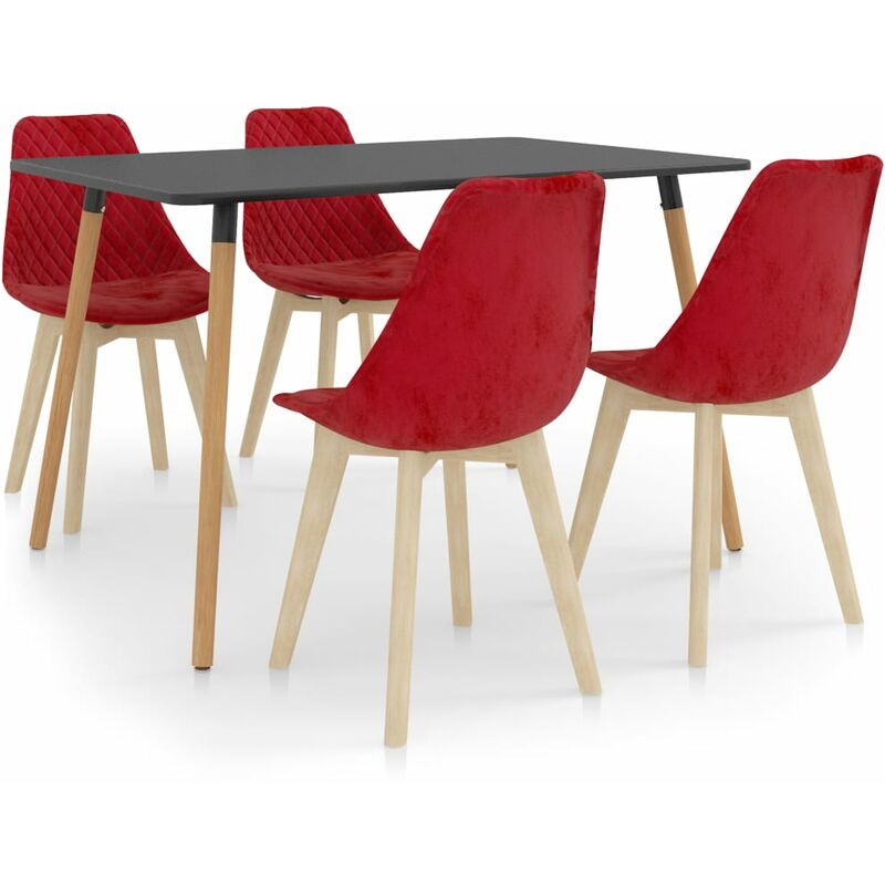 

Juego de comedor 5 piezas rojo