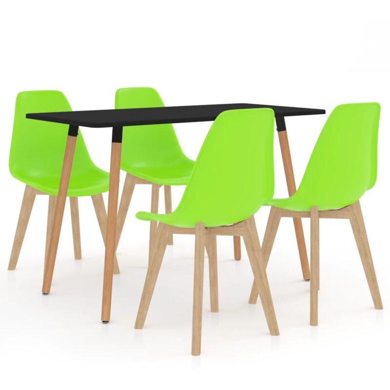 

vidaXL Juego de Comedor 5 Piezas Verde Modelo 2 - Verde