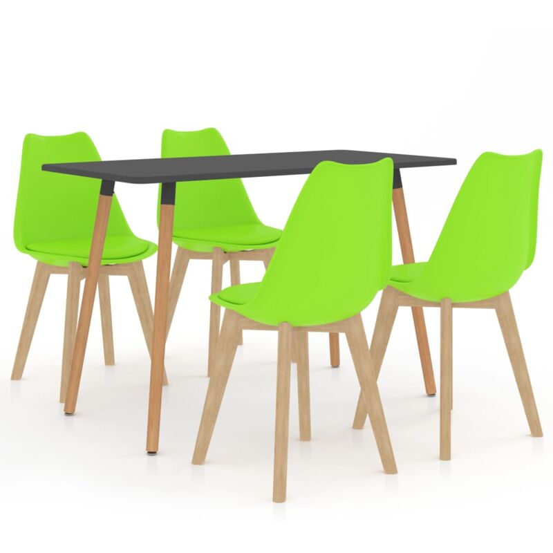 

vidaXL Juego de Comedor 5 Piezas Verde Modelo 3 - Verde