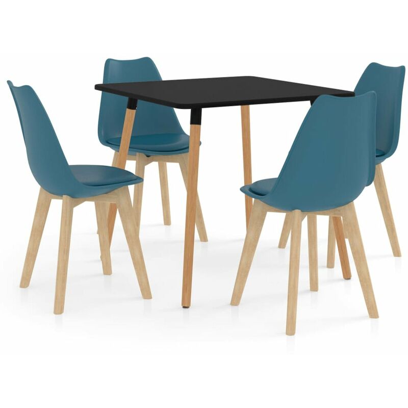 

Happyshopping - Juego de comedor 5 piezas turquesa