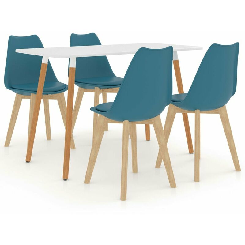 

Happyshopping - Juego de comedor 5 piezas turquesa