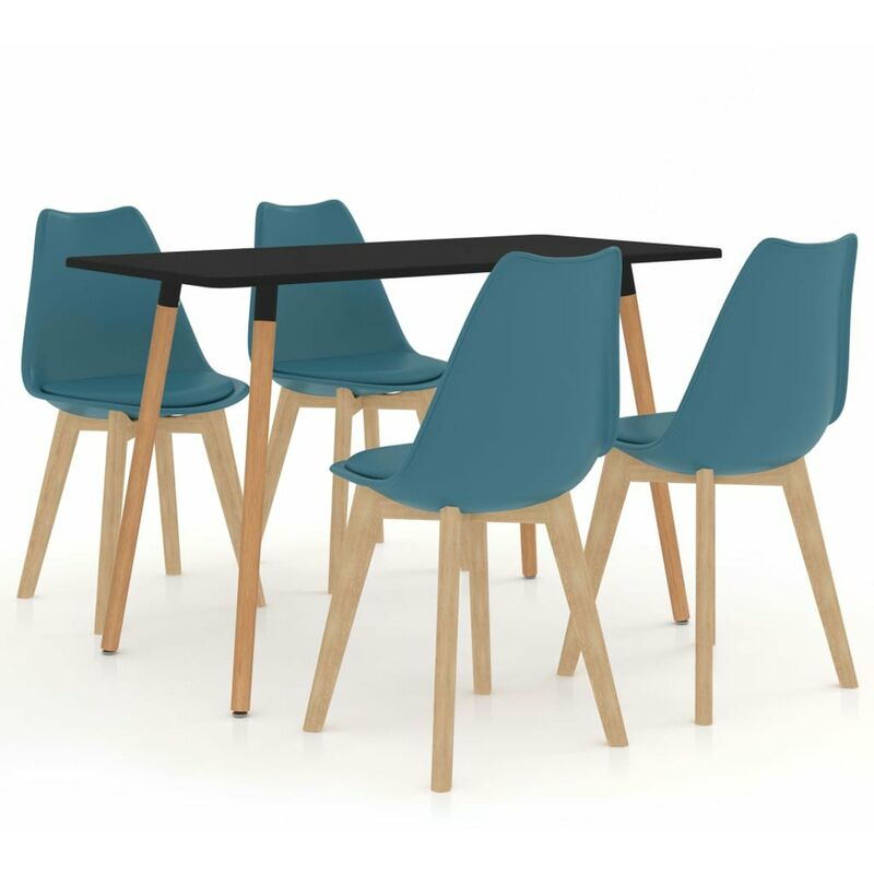 

Happyshopping - Juego de comedor 5 piezas turquesa