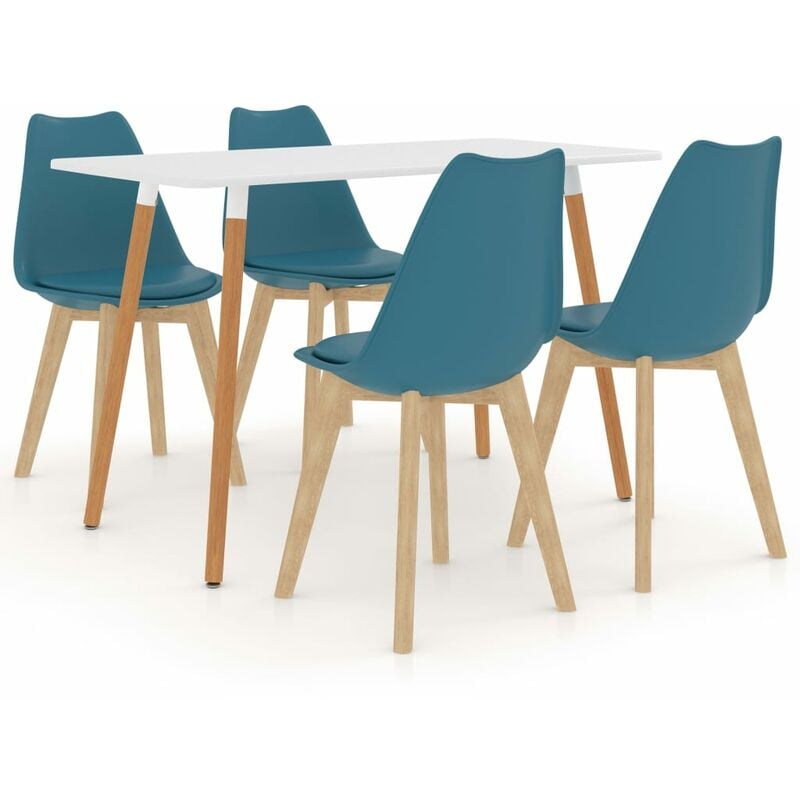 

Youthup - Juego de comedor 5 piezas turquesa - Turquesa