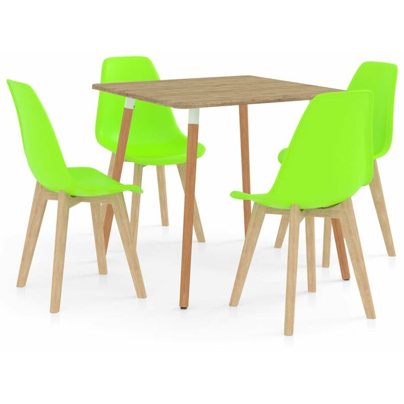 

Happyshopping - Juego de comedor 5 piezas verde