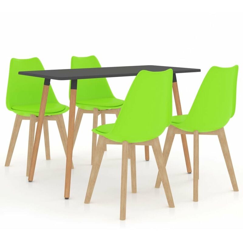 

Happyshopping - Juego de comedor 5 piezas verde