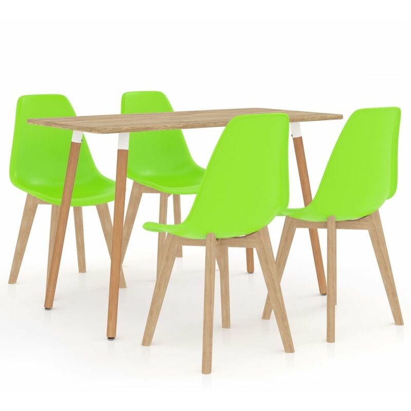 

Happyshopping - Juego de comedor 5 piezas verde