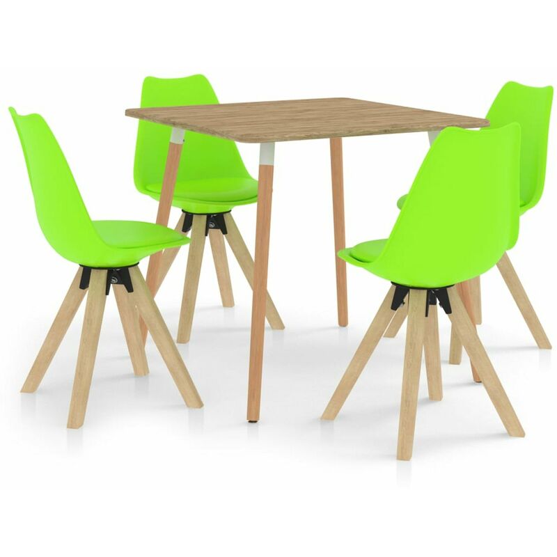 

Happyshopping - Juego de comedor 5 piezas verde