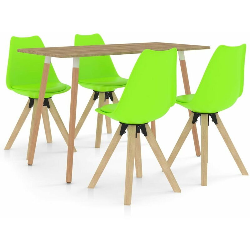 

Happyshopping - Juego de comedor 5 piezas verde
