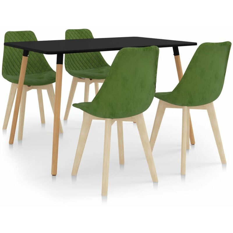 

Happyshopping - Juego de comedor 5 piezas verde claro
