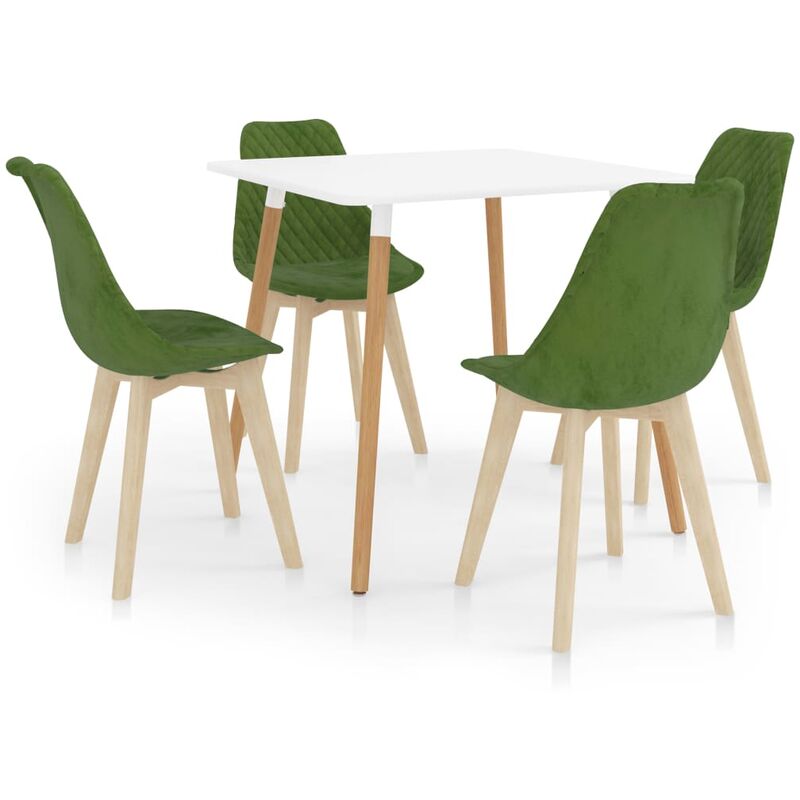 

Juego de comedor 5 piezas verde claro - Verde