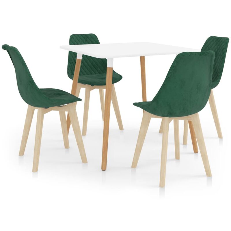 

Juego de comedor 5 piezas verde oscuro