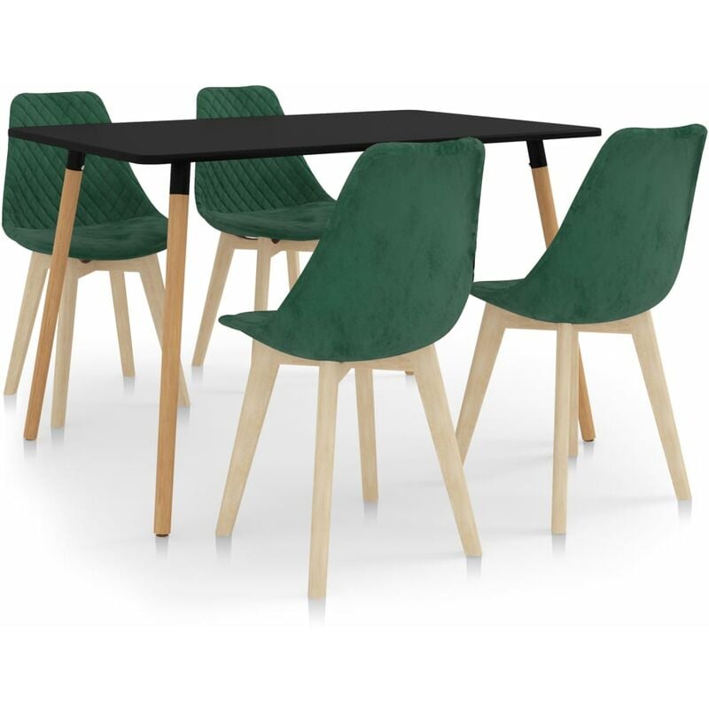 

Juego de comedor 5 piezas verde oscuro