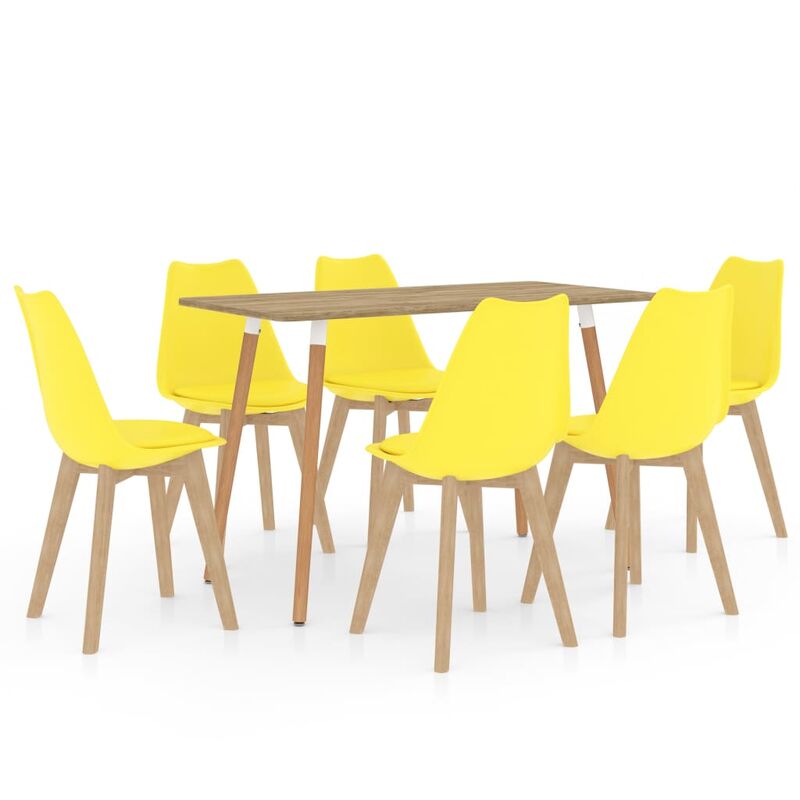 

Juego de comedor 7 piezas amarillo