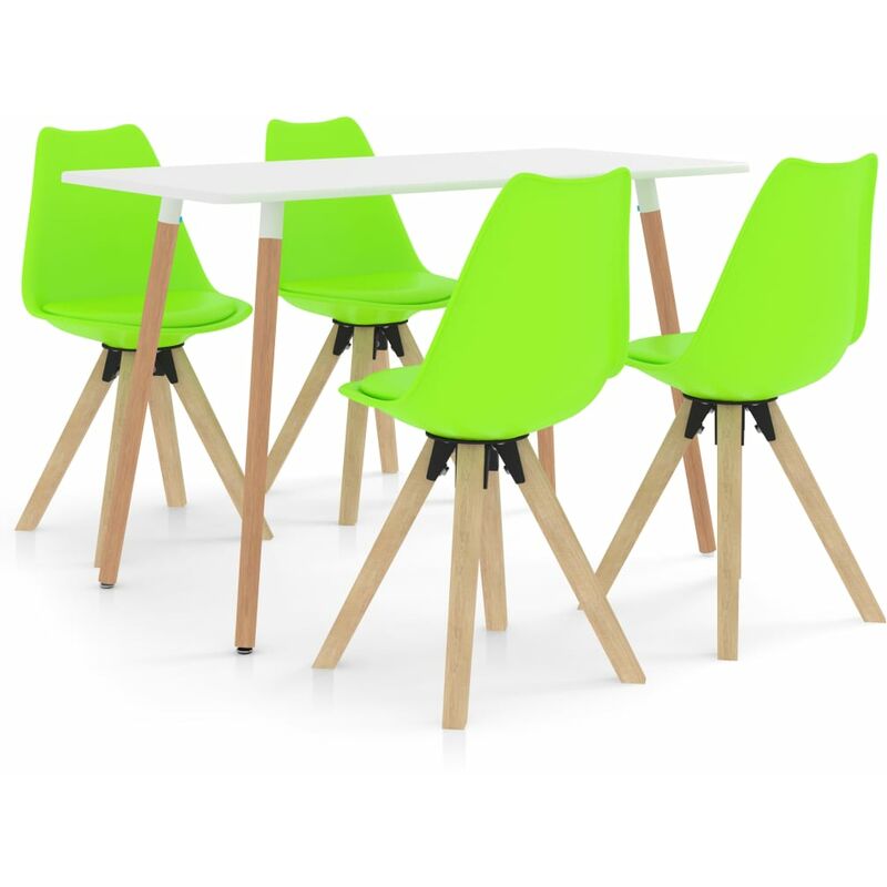 

vidaXL Juego de Comedor 5 Piezas Modeo 1 Verde - Verde