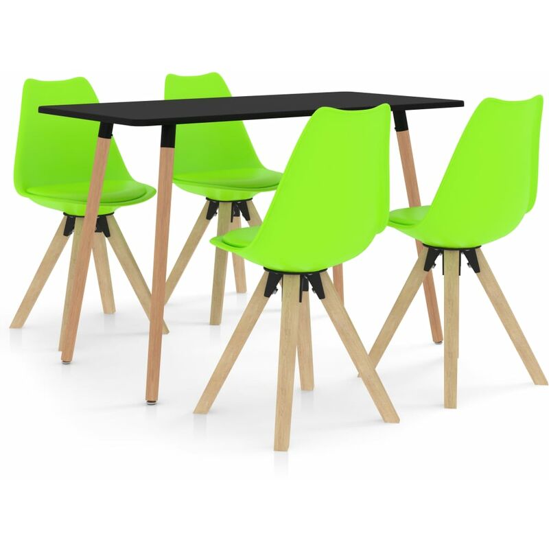 

vidaXL Juego de Comedor 5 Piezas Modeo 2 Verde - Verde