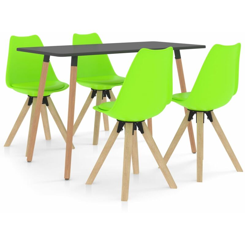 

vidaXL Juego de Comedor 5 Piezas Modeo 3 Verde - Verde