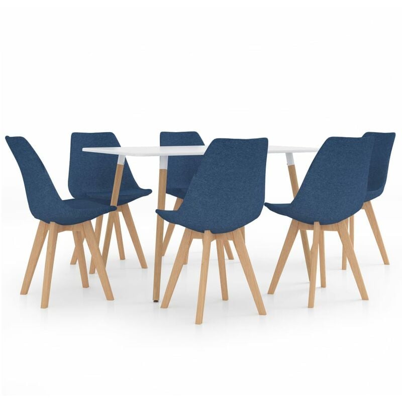 

Juego de comedor 7 piezas azul