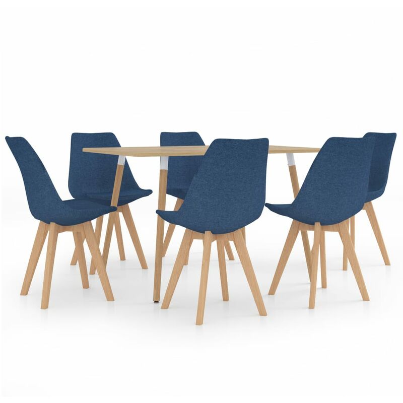 

Juego de comedor 7 piezas azul