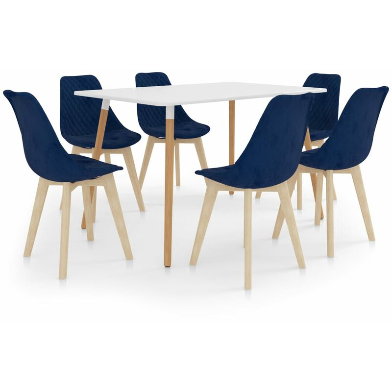 

Juego de comedor 7 piezas azul