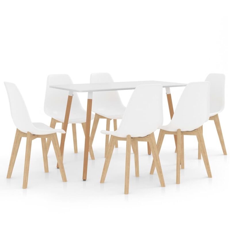 

Juego de comedor 7 piezas blanco - Blanco