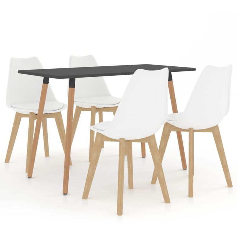 

vidaXL Juego de Comedor 5 Piezas Blanco Modelo 3 - Blanco