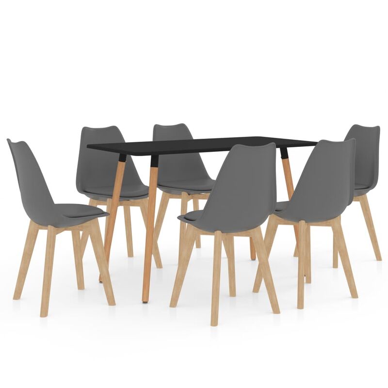 

Juego de comedor 7 piezas gris
