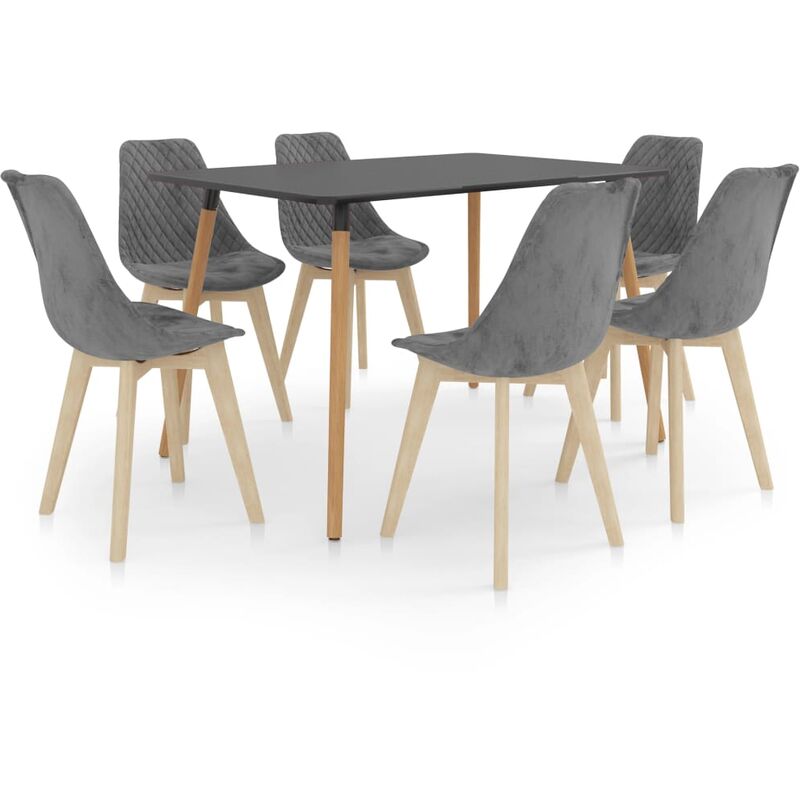 

Juego de comedor 7 piezas gris