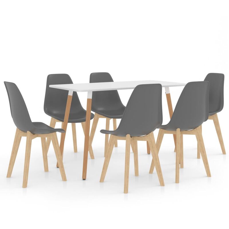 

Juego de comedor 7 piezas gris - Gris