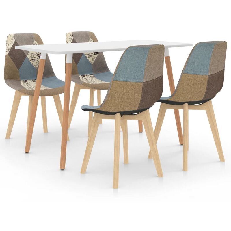 

vidaXL Juego de Comedor 5 Piezas Gris Modelo 1 - Gris