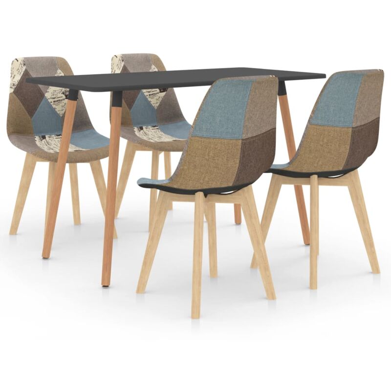 

vidaXL Juego de Comedor 5 Piezas Gris Modelo 4 - Gris