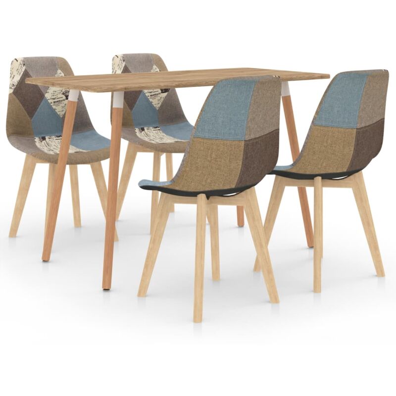 

vidaXL Juego de Comedor 5 Piezas Gris Modelo 5 - Gris