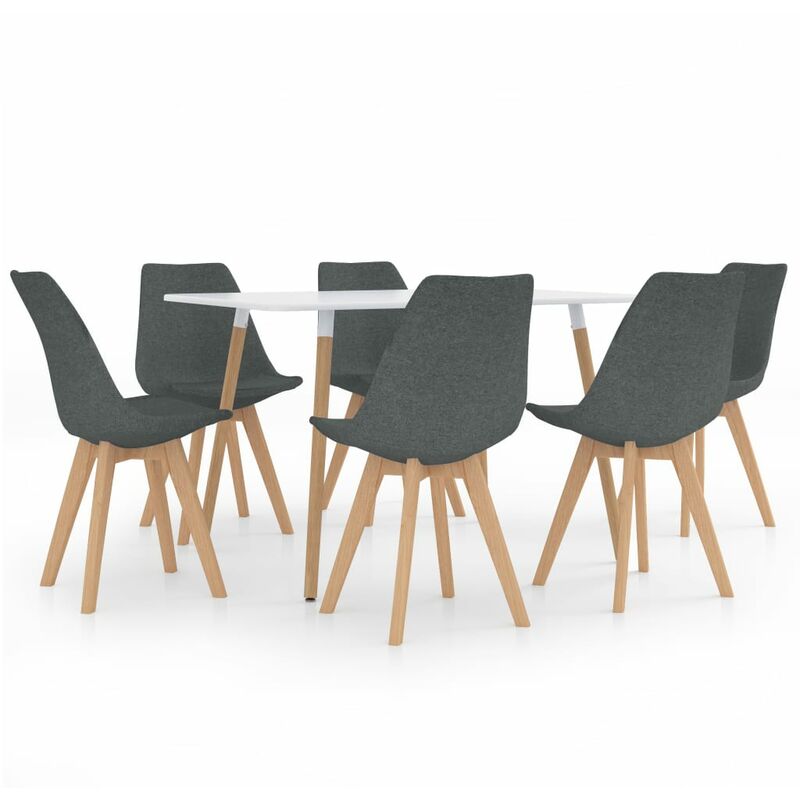 

Juego de comedor 7 piezas gris claro
