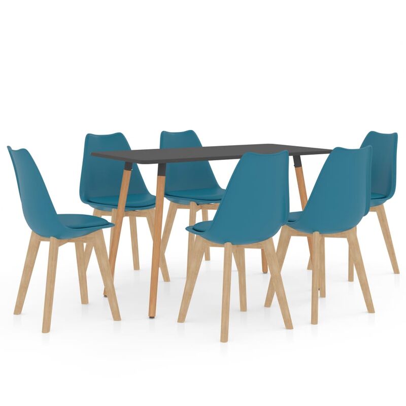 

Juego de comedor 7 piezas turquesa