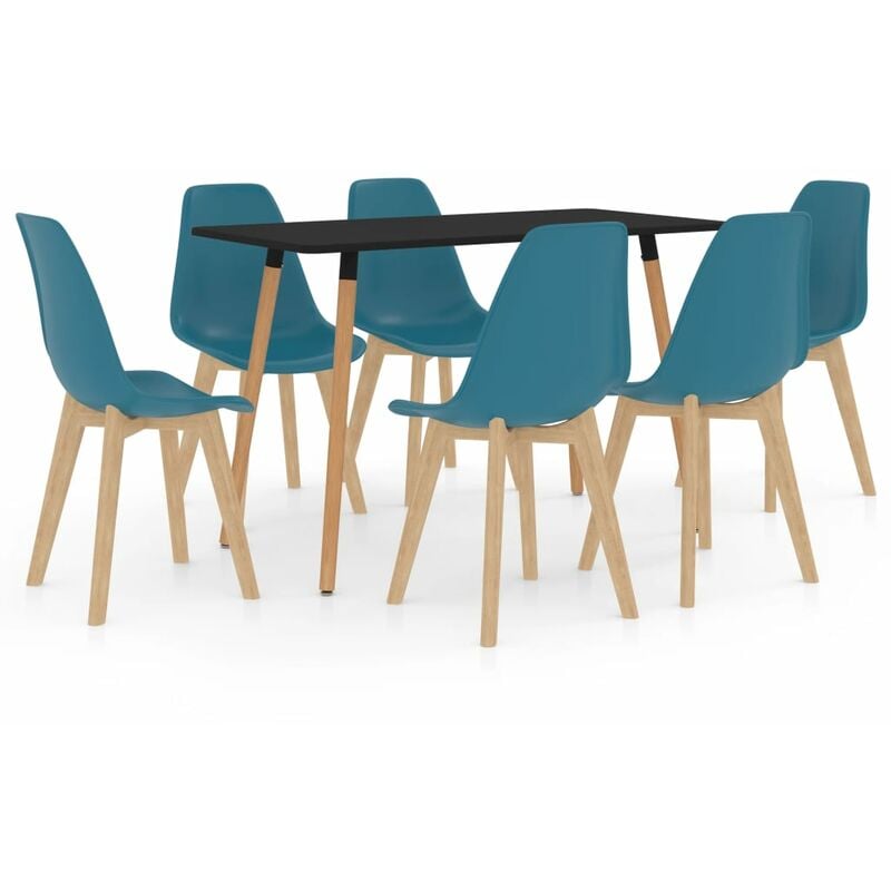 

Youthup - Juego de comedor 7 piezas turquesa - Turquesa