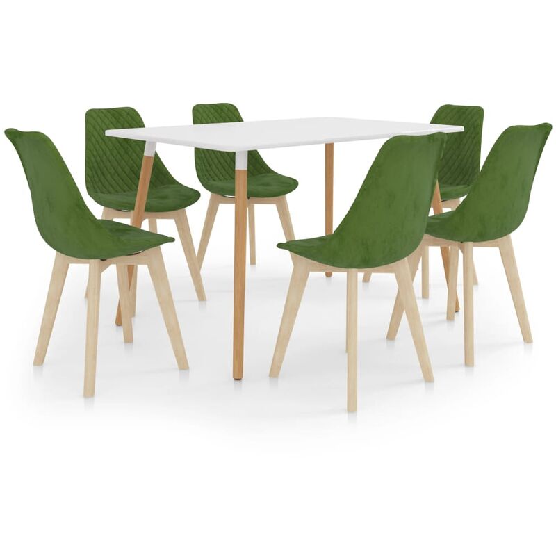 

Juego de comedor 7 piezas verde claro