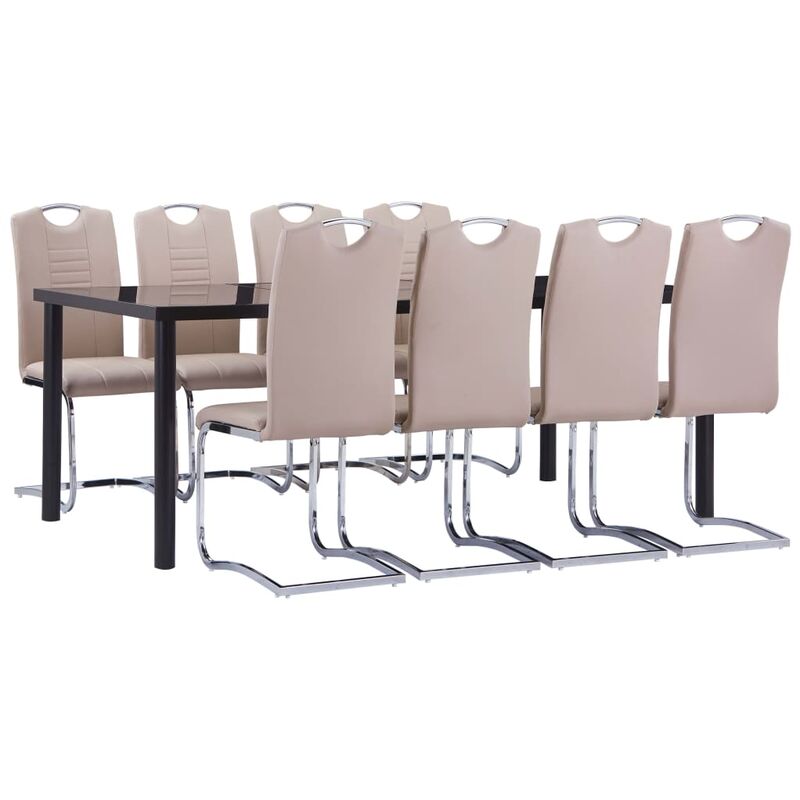 

Juego de comedor 9 piezas cuero sintético color capuchino