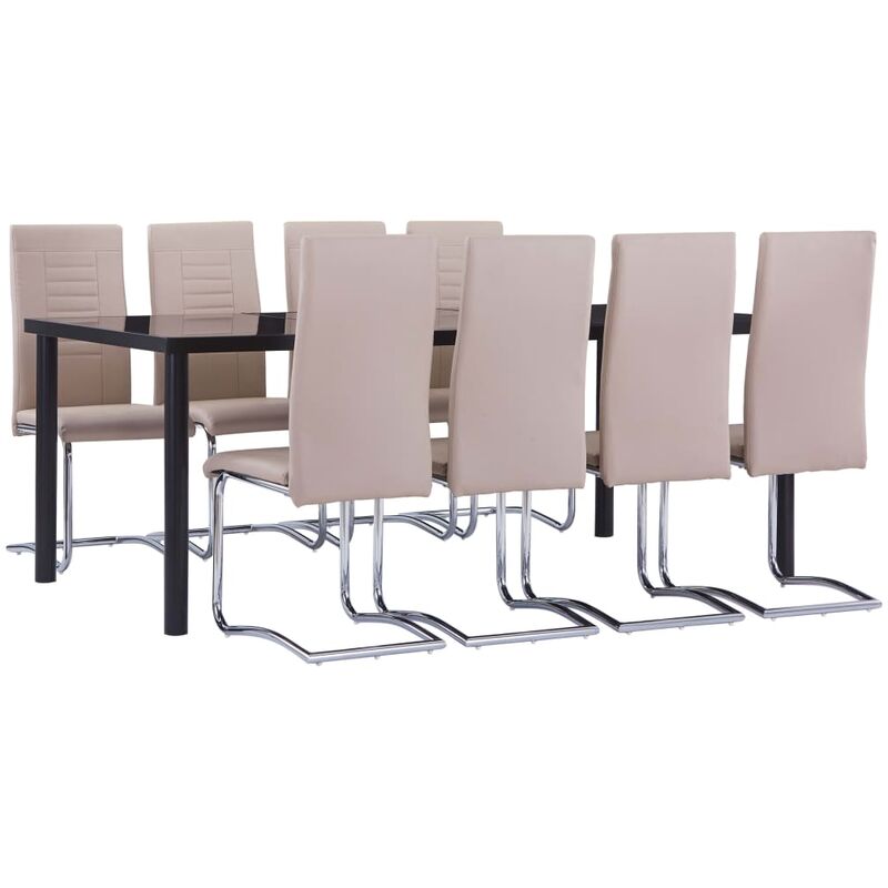

Juego de comedor 9 piezas cuero sintético color capuchino