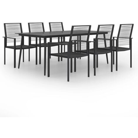 Juego de comedor de jardín 7 piezas vidaXL