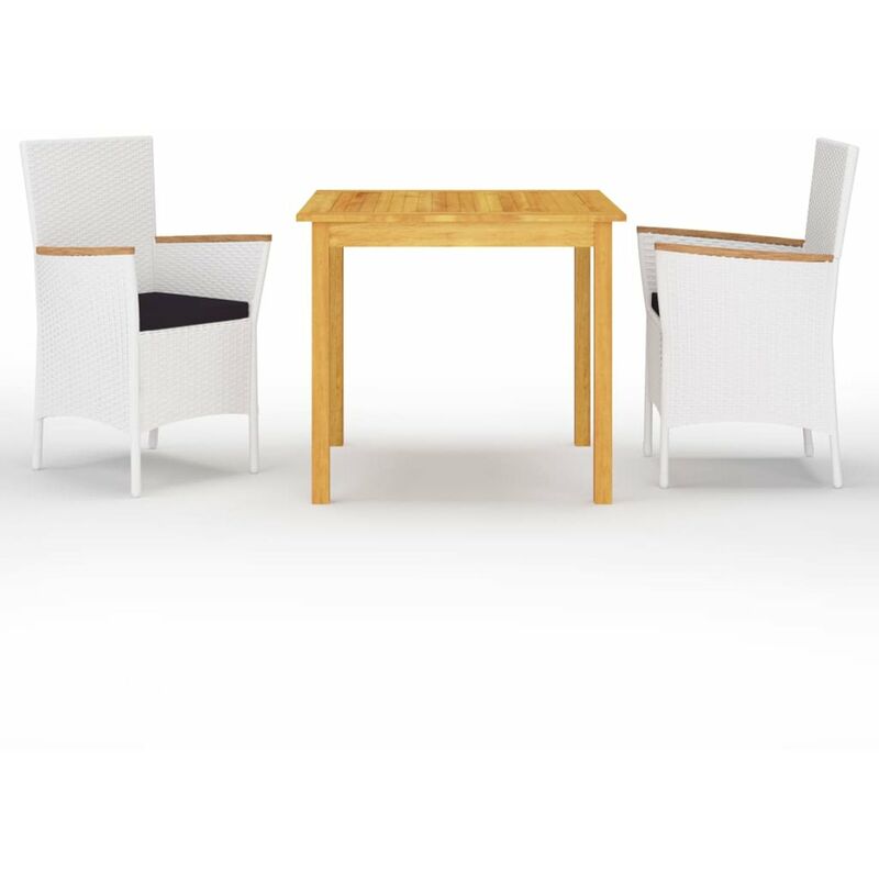 

Juego de comedor de jardin de 3 piezas