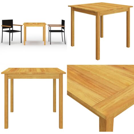 Juego de comedor para jardín 3 piezas negro - Mesa de jardín - Sillas de jardín