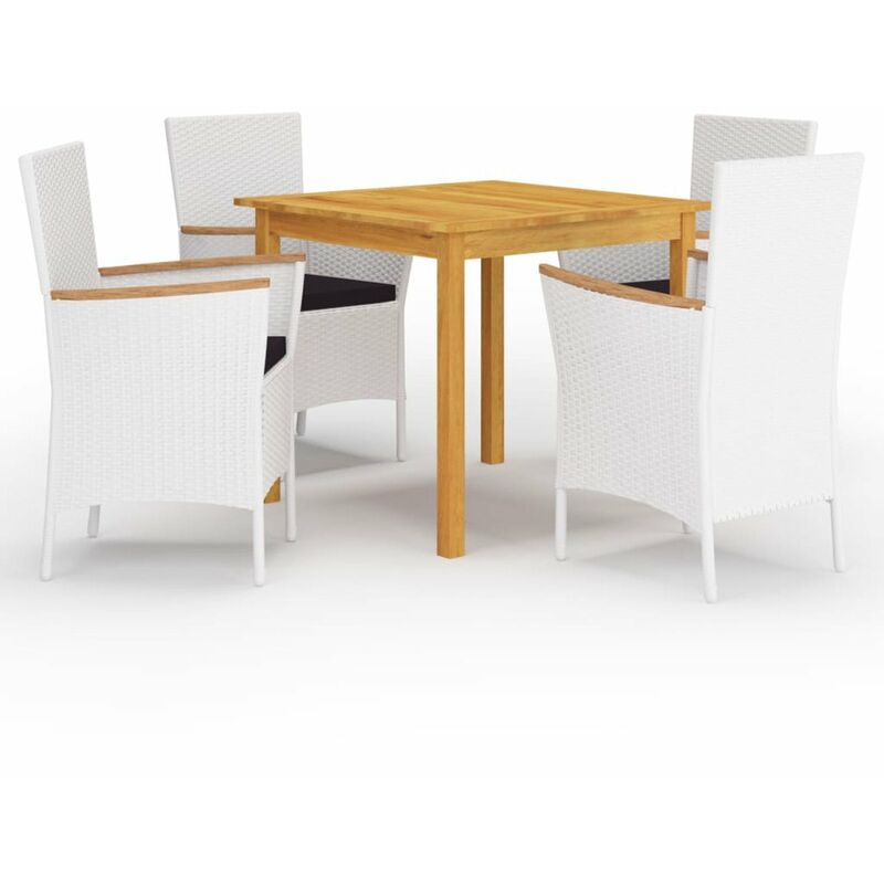 

Happyshopping - Juego de comedor para jardin 5 piezas