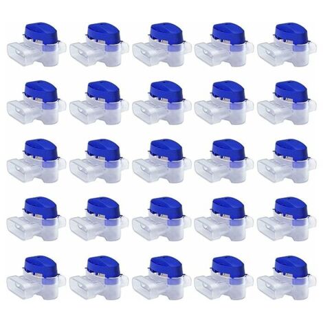 Juego de conectores de cable para cortacéspedes robóticos: 25 conectores rellenos de gel para extender o reparar cables eléctricos de bajo voltaje para cortacéspedes automáticos. Impermeables, seguros