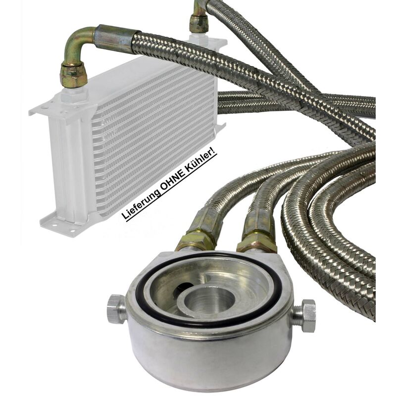 

Juego de conexión de refrigerador de aceite universal adecuado Adaptador de filtro de aceite con cable de acero