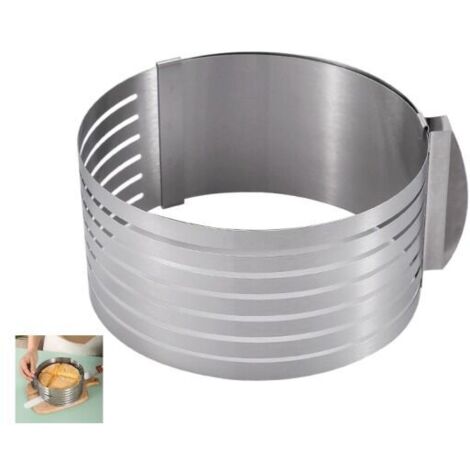 Juego de cortadores de mousse ajustables de acero inoxidable de 9 a 12 pulgadas