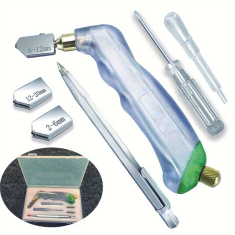 Juego de corte de 6 piezas, cortador manual de azulejos y vidrio, herramienta para cortar azulejos de bricolaje