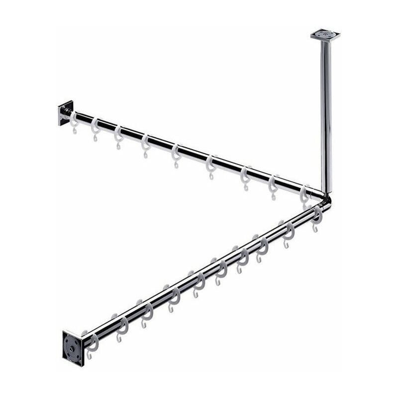 

Emco - Juego de cortina de ducha SYSTEM 2 900mm cromo