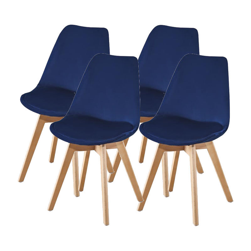 Juego de cuatro sillas escandinavas fream azul marino - Azul marino