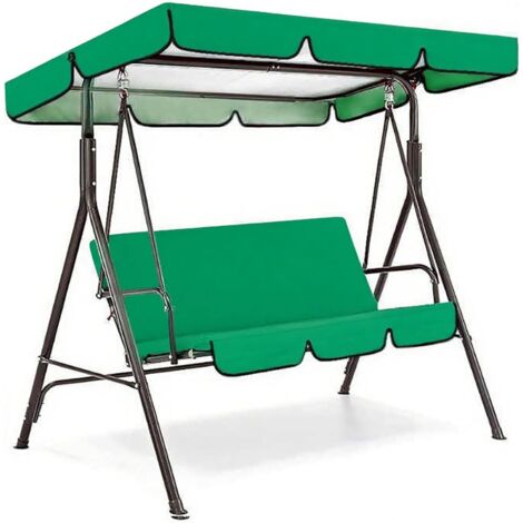 Juego de cubierta superior de repuesto para toldo de columpio de patio, cojines de repuesto para toldo de columpio de exterior, parasol impermeable para hamaca, parasol, vertical, 75x52x6 pulgadas