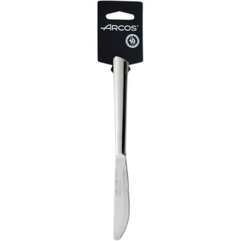 Juego de cuchillos de almuerzo Arcos Toscana  574800 monoblock de una pieza de acero inoxidable 18/10, de 3 piezas y hoja  de 8.5 cm en display