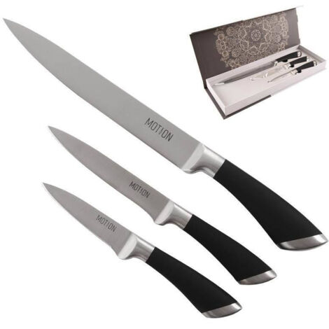Juego de cuchillos de cocina de acero MOTION 3 piezas.